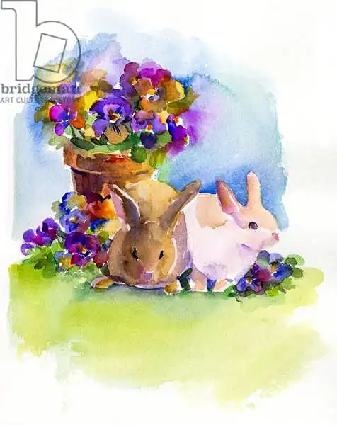 Keeling, Joh: Coniglietti con le viole