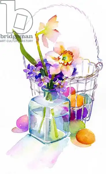 Keeling, Joh: Cestino per uova con fiori