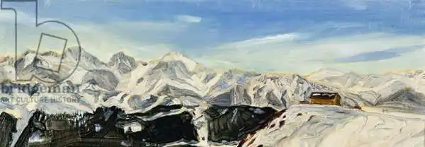 Sanders, Francesco: Studio ad olio di Verbier