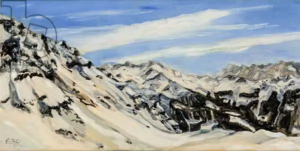 Sanders, Francesco: Studio ad olio Verbier 2