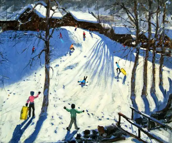 Macara, Andre: The footbridge, Morzine