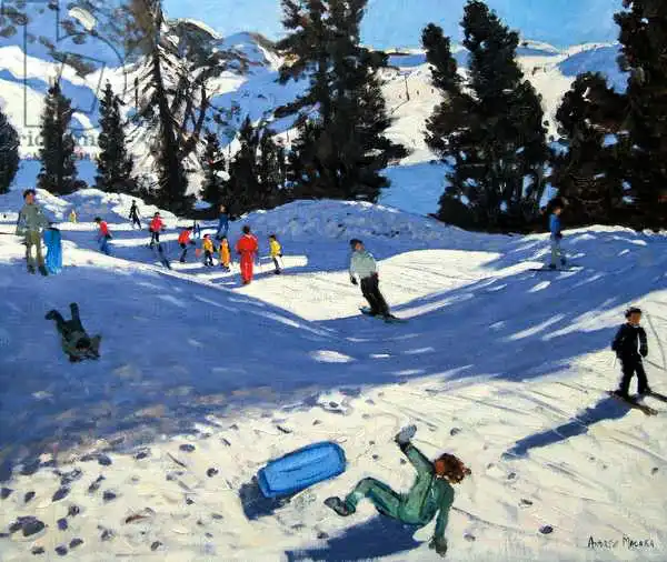 Macara, Andre: Blauer Schlitten, Belle Plagne