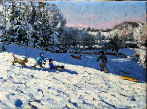 Macara, Andre: Sledging near Youlgreave, Derbyshire