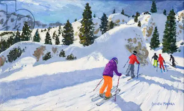 Macara, Andre: Skiing,Rock City,Selva Gardena,Italy