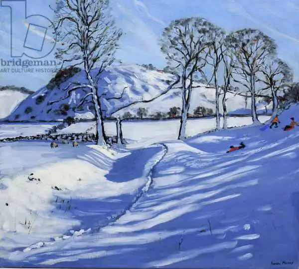 Macara, Andre: Schlittenging, Derbyshire Peak District