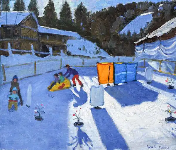 Macara, Andre: Childrens ice rink,Clusaz
