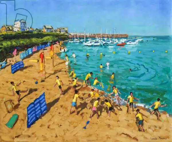 Macara, Andre: School outing,New Quay,Wales
