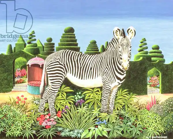 Southcombe, Anthony: Zebra in a Garden