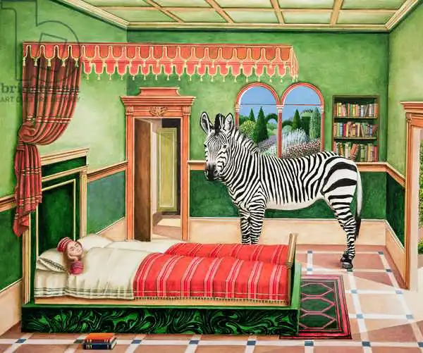 Southcombe, Anthony: Zebra in a Bedroom