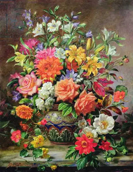 Williams, Albert: September Flowers, Symbols of Hope and Joy