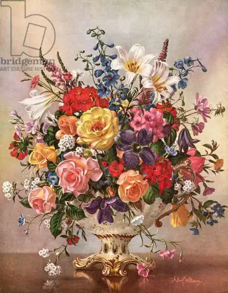 Williams, Albert: PB/268 Vase of Flowers in a Porcelain Jug