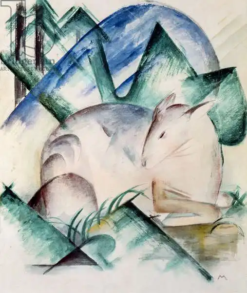 Marc, Franz: Sleeping Deer