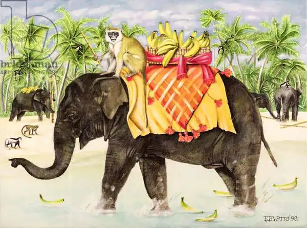 Watts, E.B.: Elephants with Bananas