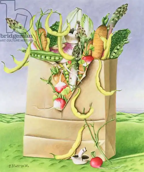 Watts, E.B.: Paper Bag with Vegetables