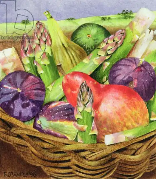 Watts, E.B.: Red Pear with Figs and Asparagus