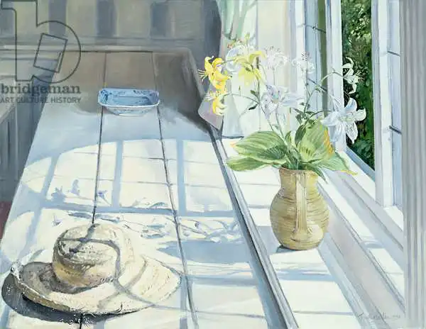 Easton, Timoth: Lilies and a Straw Hat