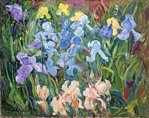 Easton, Timoth: Iris: rose, bleu et or