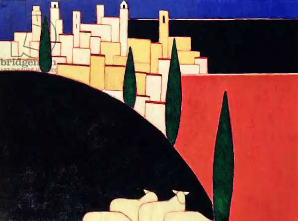 Donne, Eithne: San Gimignano with Sheep