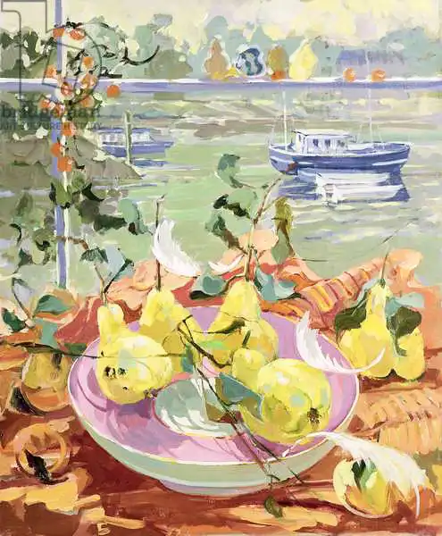 Lloyd, Elizabeth Jane: Pink Plate of Pears