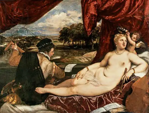 Tizian: Venus and Cupid w...