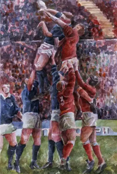Ball, Gareth Lloyd: Rugby International, Wales V Scotland