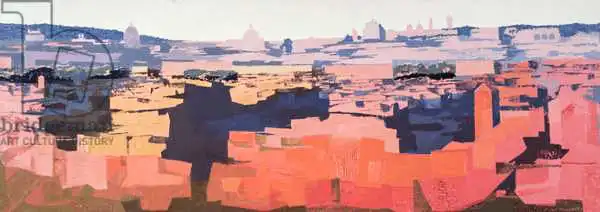 Godlewska de Aranda, Izabella: Rome, View from the Spanish Academy on the Gianicolo, Sunset