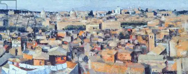 Godlewska de Aranda, Izabella: Rome, View from the Spanish Academy on the Gianicolo