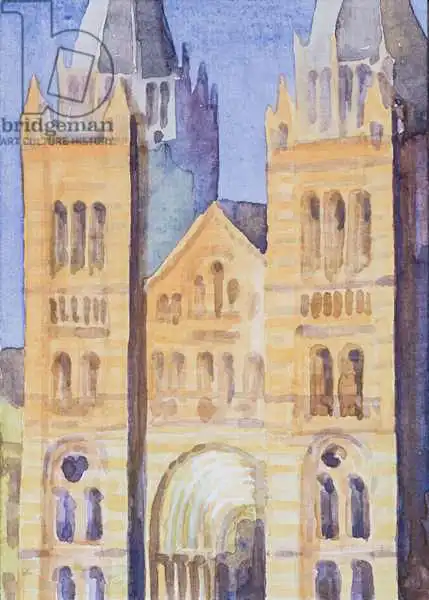 Godlewska de Aranda, Izabella: Main Entrance of The Natural History Museum, London, Sunset
