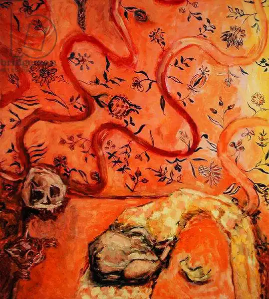 Held, Julie: Still Life with Cat, 2004