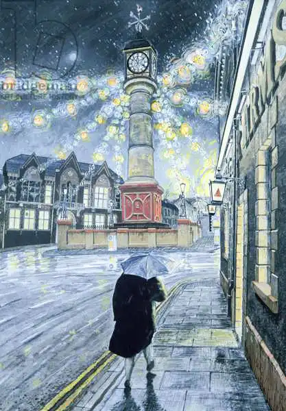 Parsons, Huw S.: A December Dusk at Tredegar