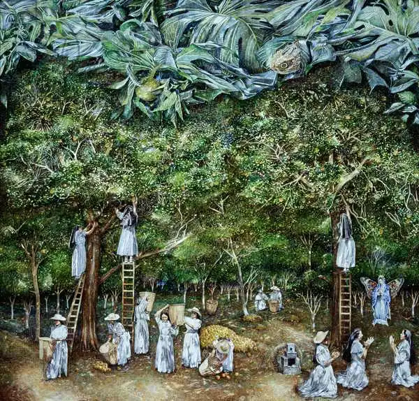 Reeve, James: Miraculous Vision of the Virgin in the Orange Orchard