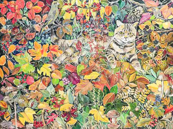 Jones, Hilary: Tabby in Autumn