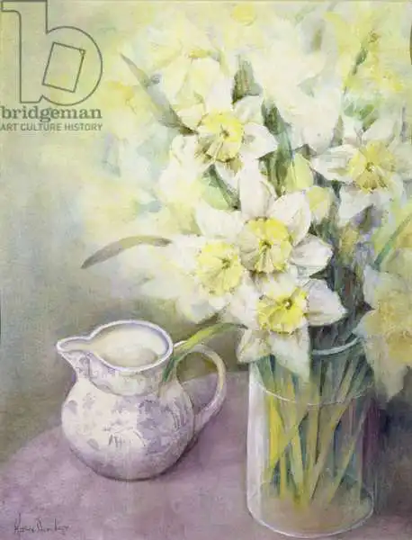 Armitage, Karen: Daffodils with Oriental Jug