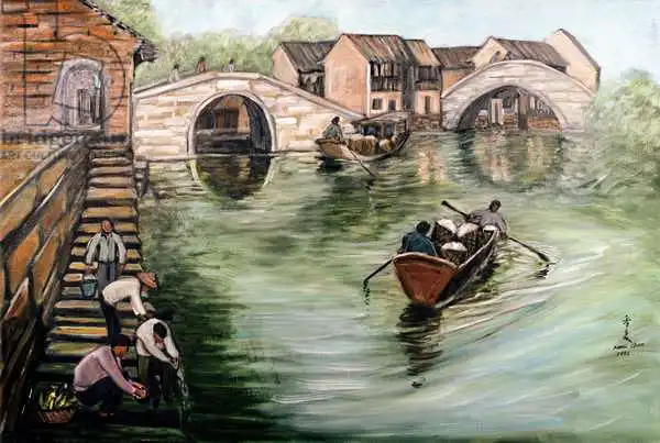 Chen, Komi: Washing Clothes by the Stream