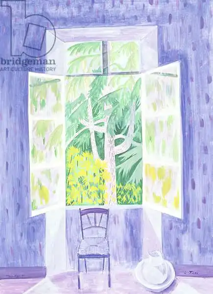 Hugo, Marie: Cedars Through the Window