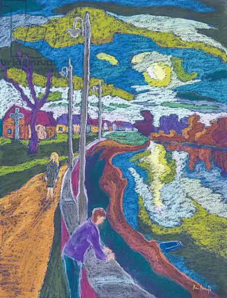 Martonfi-Benke, Mart: Encouter by Setting Sun