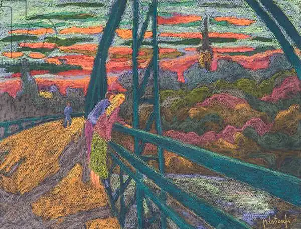 Martonfi-Benke, Mart: En el puente