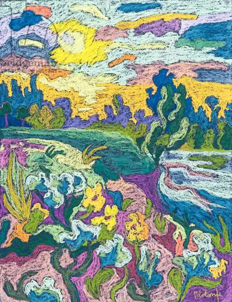 Martonfi-Benke, Mart: Ribera del río Blooming