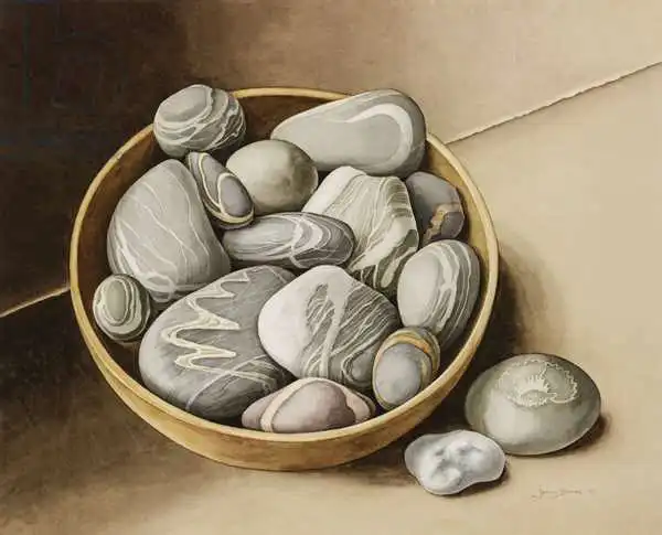 Barron, Jenny: Bowl of Pebbles