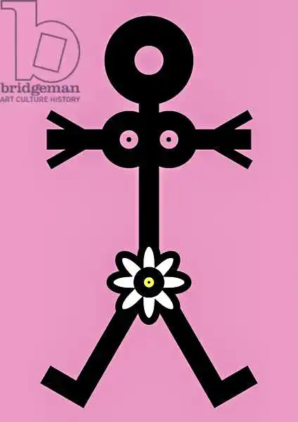 Thisisnotme: Frau mit Blumenikone