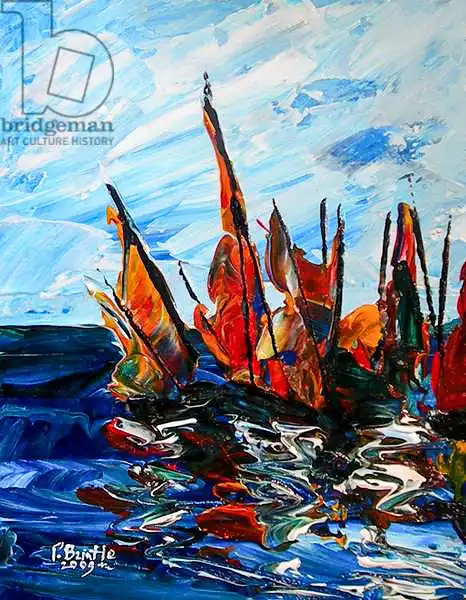 Brintle, Patrici: Barche a vela in porto a Bainet
