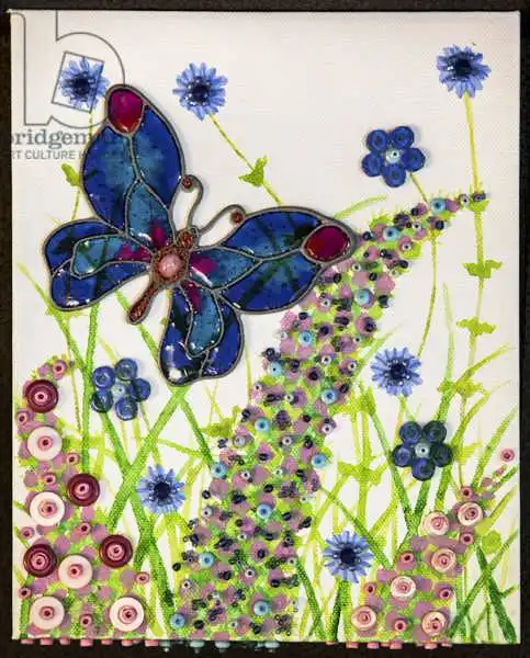 Scott, Pat: Butterflies, Blue and Purple