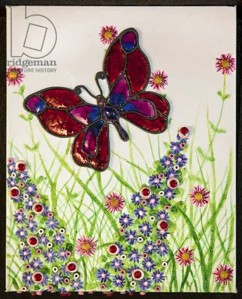Scott, Pat: Butterflies, Red, Purple and Blue