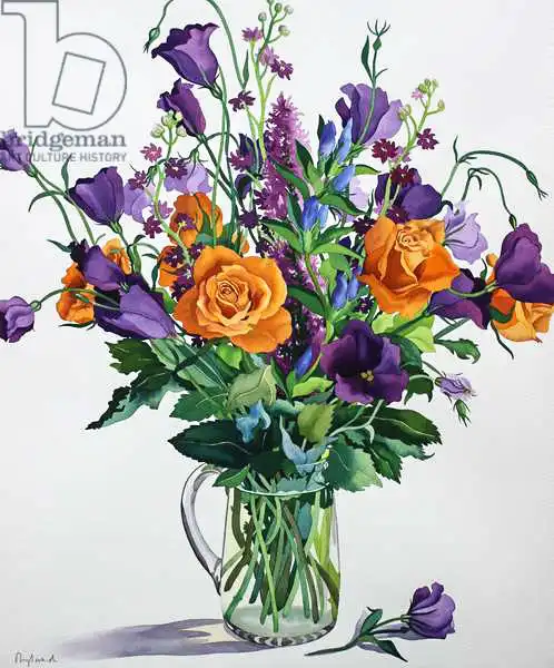 Ryland, Christophe: Orange and Purple Flowers