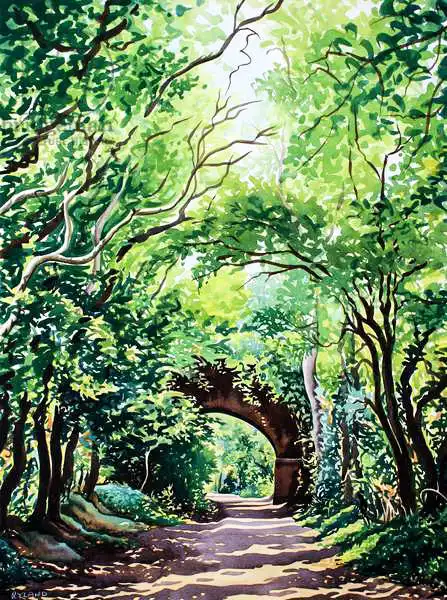 Ryland, Christophe: Sudbury Bridge and Trees