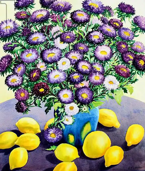 Ryland, Christophe: Purple Asters and Lemons