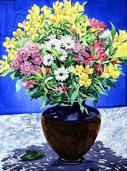 Ryland, Christophe: Flowers on Marble