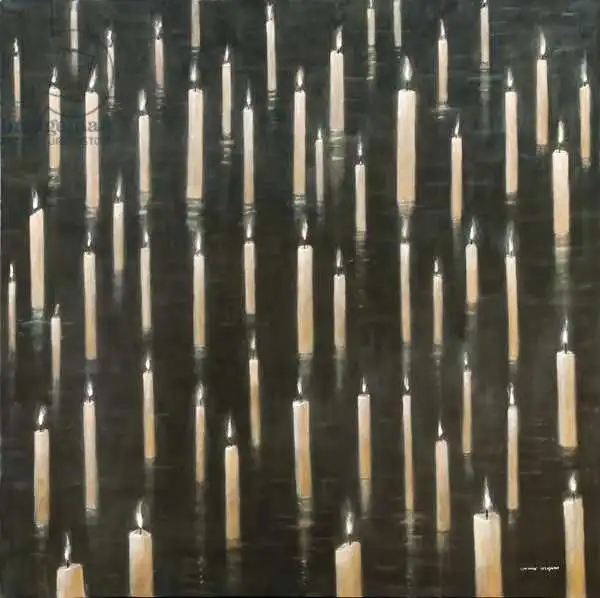 Seligman, Lincol: Candles on the Lake, Udaipur, India