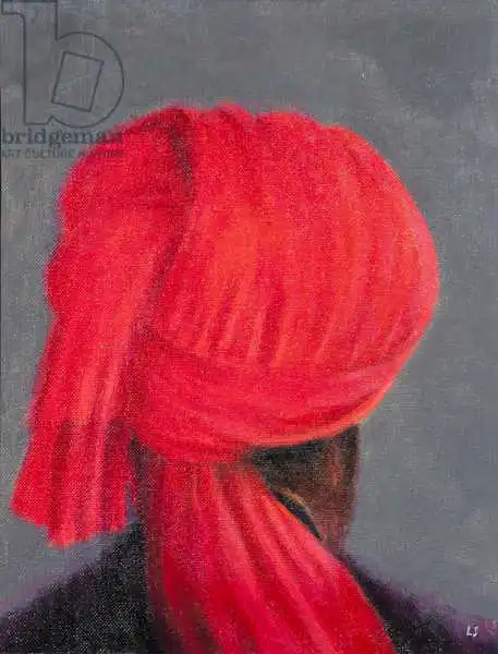 Seligman, Lincol: Turbante rojo sobre gris