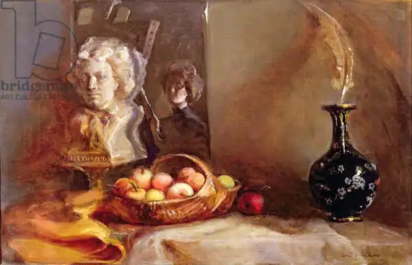 Schulman, Gail: Bodegón con manzanas y busto de Beethoven